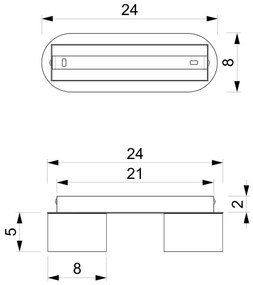 Plafoniera DIXIE 2xGX53/11W/230V rosa