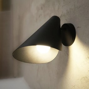 Lampada da parete nera, altezza 16 cm Lisboa - SULION