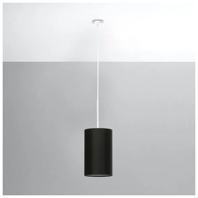 Sollux SL.0742 - Lampadario su filo OTTO 1xE27/60W/230V d. 15 cm nero