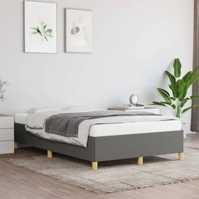 Giroletto Senza Materasso Grigio Scuro 120x200 Cm Tessuto /