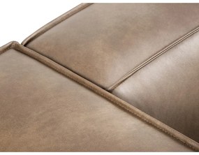 Divano in pelle marrone chiaro 227 cm Madame - Windsor &amp; Co Sofas