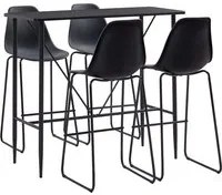 Set da Bar 5 pz in Plastica Nero cod mxl 22802