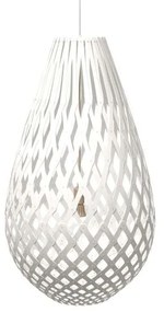 David Trubridge - Koura Lampada a Sospensione H100 Bianco 2 Lati David Trubridge