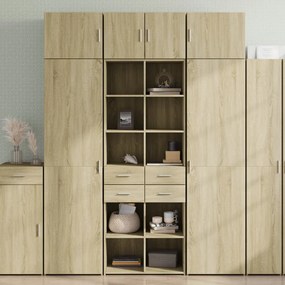 Credenza Rovere Sonoma 70x42,5x185 Cm İn Legno Multistrato /