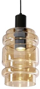 Lampadario a sospensione con cavo RADON 1xE27/40W/230V beige fumé