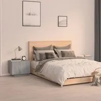 Comodino Grigio Sonoma 100x35x40 cm in Legno Multistrato cod mxl 30919