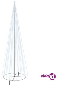 vidaXL Albero di Natale a Cono Bianco Freddo 1134 LED 230x800 cm