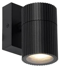 Lampada da parete industriale per esterno nera IP44 - Vigo