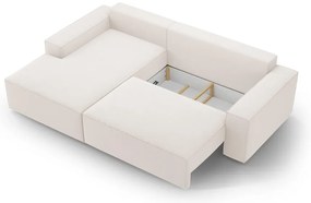 Divano letto angolare beige (angolo sinistro) Jodie - Micadoni Home