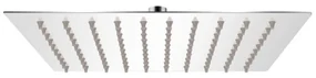 Kamalu - Soffione doccia in acciaio 40x40 cm design quadrato ultraslim | SD40