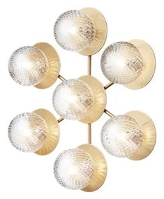 Nuura - Liila Star Plafoniera/Applique da Parete Nordic Gold/Optic Clear Nuura