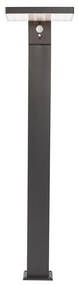 Lampada da terra per esterni in grigio scuro 80 cm con LED e luce dimmerabile a energia solare - Sunnie