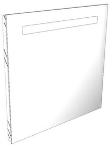 Specchio Plane rettangolare 70 x 66.2 cm