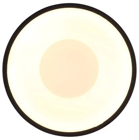 Globo 56964S - Plafoniera LED RAYMOND LED/12W/230V 3000K Ø 15 cm nera