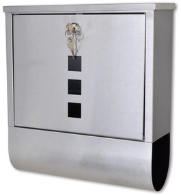 Casetta Della Posta İn Acciaio İnossidabile 31 X 10,5 X 33,5 Cm /