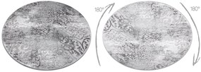 Tappeto MEFE moderno  Cerchio 8724 Ornamento vintage - Structural due livelli di pile grigio