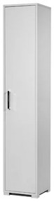 Scarpiera con anta e ripiani interni H189 cm BIANCO FRASSINO