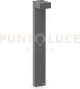 Sirio paletto led 3000k 13w  1100 lm ip65 h80cm antracite