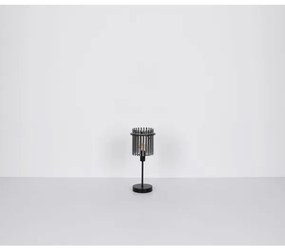 Globo 15698T - Lampada da tavolo GORLEY 1xE14/40W/230V diametro 15 cm nero