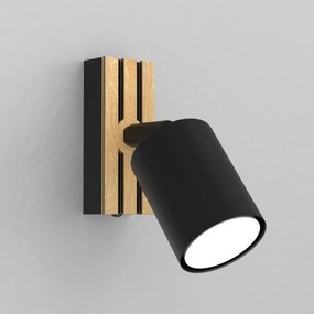 Faretto da parete TERRA 1xGU10/8W/230V nero/quercia