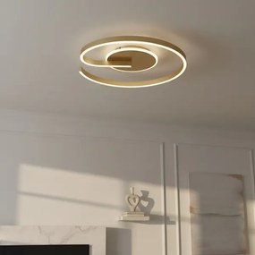 Plafoniera LED LORENZO LED/22W/230V Ø 50 cm dorata