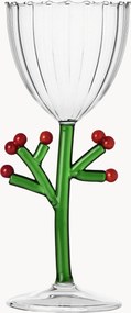 Bicchiere da vino in vetro borosilicato fatto a mano Botanica