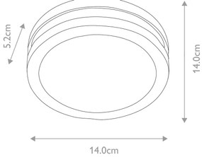 Elstead ANO-1W - Applique a LED da esterno ANO 1xGX53/9W/230V IP54