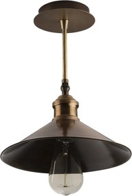 Plafoniera color bronzo con paralume in metallo ø 24 cm Berceste – Opviq lights