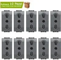 Multipack 10 prese living international bipasso bivalente l4180 2p+t 10/16a 250 volt