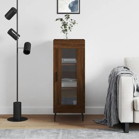 Credenza Rovere Marrone 34,5x34x90 Cm İn Legno Multistrato /