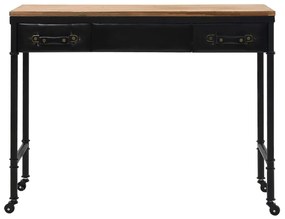 Tavolo consolle in mdf e legno di abete 100x33,5x80 cm