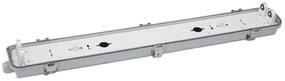 Plafoniera IP66 per 2 tubi LED 60cm - (Unilaterale) - Serie Professional