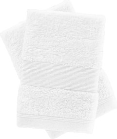 Set di asciugamani tipo terry bianchi in cotone 2 pz 30x30 cm Anti-Bacterial – Catherine Lansfield