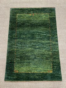 Loribaft Tappeto persiano 60 x 90 Verde (Iran) Annodato A Mano