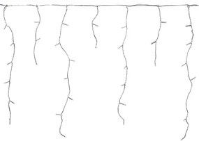 Nedis CLLC180C - Tenda LED Natale 180 LED/7 funzioni 10,9m IP44 bianco freddo