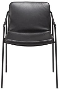 Sedia da pranzo in similpelle nera Boto - DAN-FORM Denmark