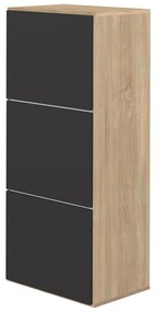 Scarpiera nera in rovere Bamboo - TemaHome