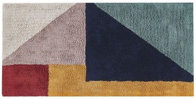 Tappeto multicolore di cotone 80 x 150 cm JALGAON Beliani