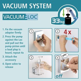 Portasapone autoportante Vacuum-Loc, 12 x 12 cm Quadro - Wenko