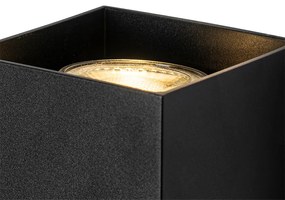 Applique da parete quadrata di design nera - Sabbir