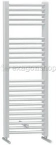 Lazzarini Sanremo Radiatore scaldasalviette ad acqua dritto 1110x500 mm 512w in acciaio Bianco