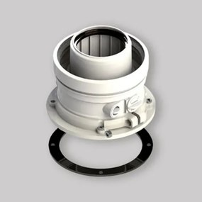 Partenza Verticale Coassiale 60/100 Per Kit Fumi Caldaie A Condensazione Ferroli