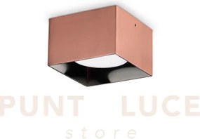 Spike quadrato faretto 1 luce attacco gx53 lampadina inclusa rame