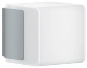 Applique LED moderno da esterno L 835 doppia luce argento IP44, con sensore di movimento luce bianco caldo dimmerabile 586 lumen, STEINEL