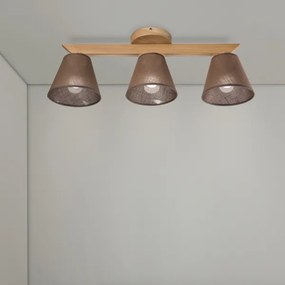 Brilagi - LED  Lampadario a plafone ANTHONY 3xE14/40W/230V quercia/marrone