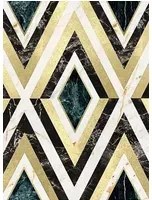 Mindthegap Carta da parati Diamonds - Diamonds in Brass