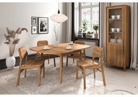 Tavolo da pranzo in rovere massiccio allungabile con estensione 100x180 cm Twig – The Beds