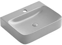 Lavabo d'appoggio grigio opaco in ceramica da 60x47 cm - Serie Nordic cod 82205