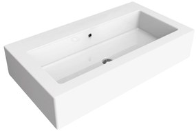 Ceramica flaminia acquagrande 100 lavabo 100x45 da appoggio o sospeso in ceramica bianco