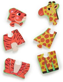 Puzzle in legno - animali selvatici